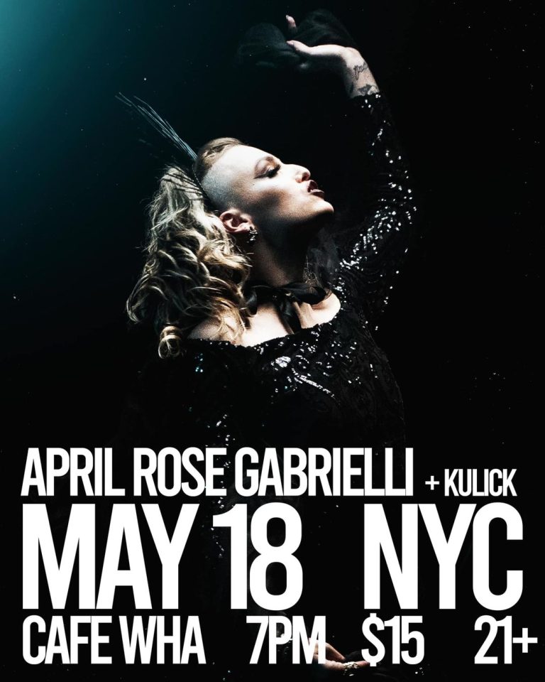 April Rose Gabrielli To Perform At CAFÉ WHA On May 18th, 2022