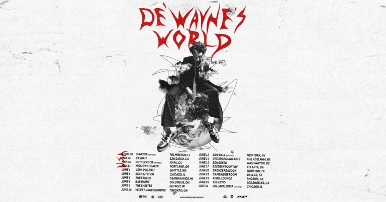 DE’WAYNE announces 2022 DE’WAYNE’S WORLD tour
