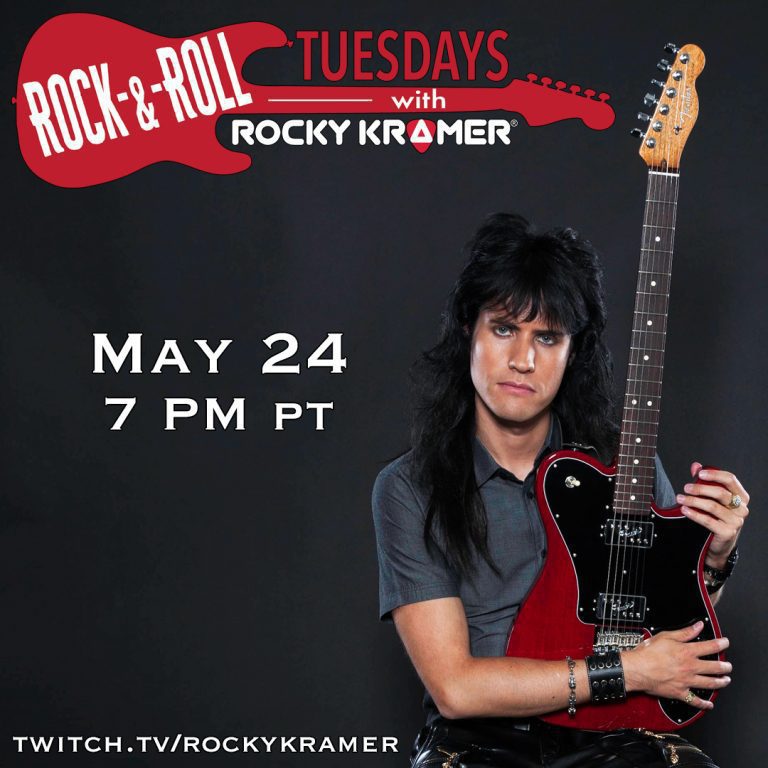 Rocky Kramer’s Rock & Roll Tuesdays Presents “Metal Heroes” On Tuesday May 24th, 2022 7 PM PT on Twitch