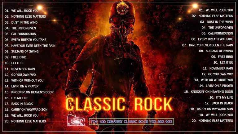 Top 100 Best Classic Rock Songs Of All Time –
