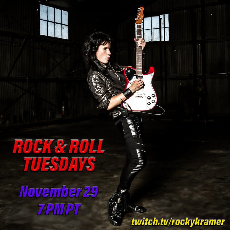 Rocky Kramer’s Rock & Roll Tuesdays Presents “Cold Metal” On Tuesday November 29th, 2022 7 PM PT on Twitch