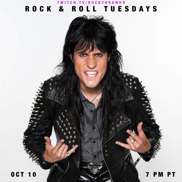 Rocky Kramer’s Rock & Roll Tuesdays Presents “Animalistic!” Tuesday October 10th, 2023, 7 PM On Twitch