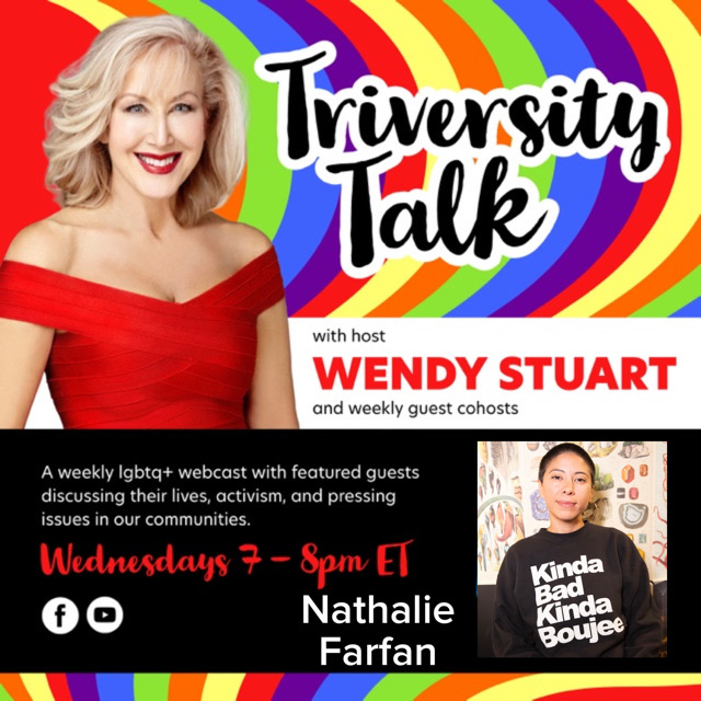 Wendy Stuart Presents TriVersity Talk! Wednesday, March 13th, 2024 7 PM ET With Featured Guest Nathalie Farfan
